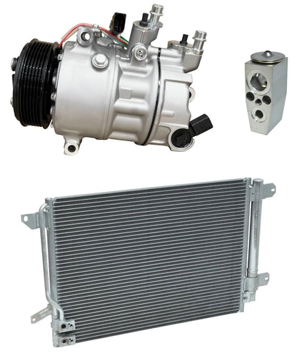 AC Compressor Kit With Condenser for Volkswagen Jetta 1.8L (2016–2016)