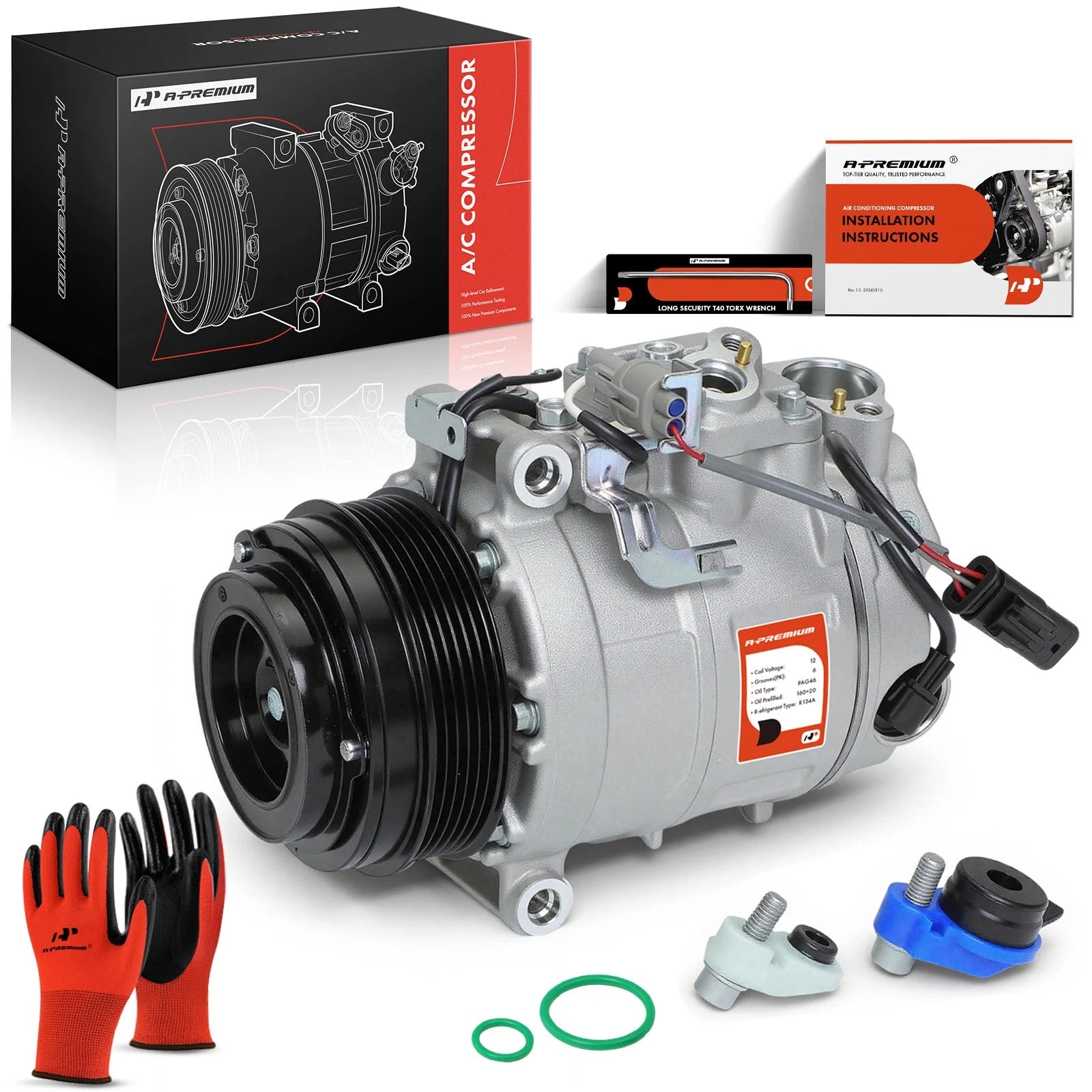 A/C Compressor with Clutch for Mercedes-Benz Sprinter 2500 (2014–2017)