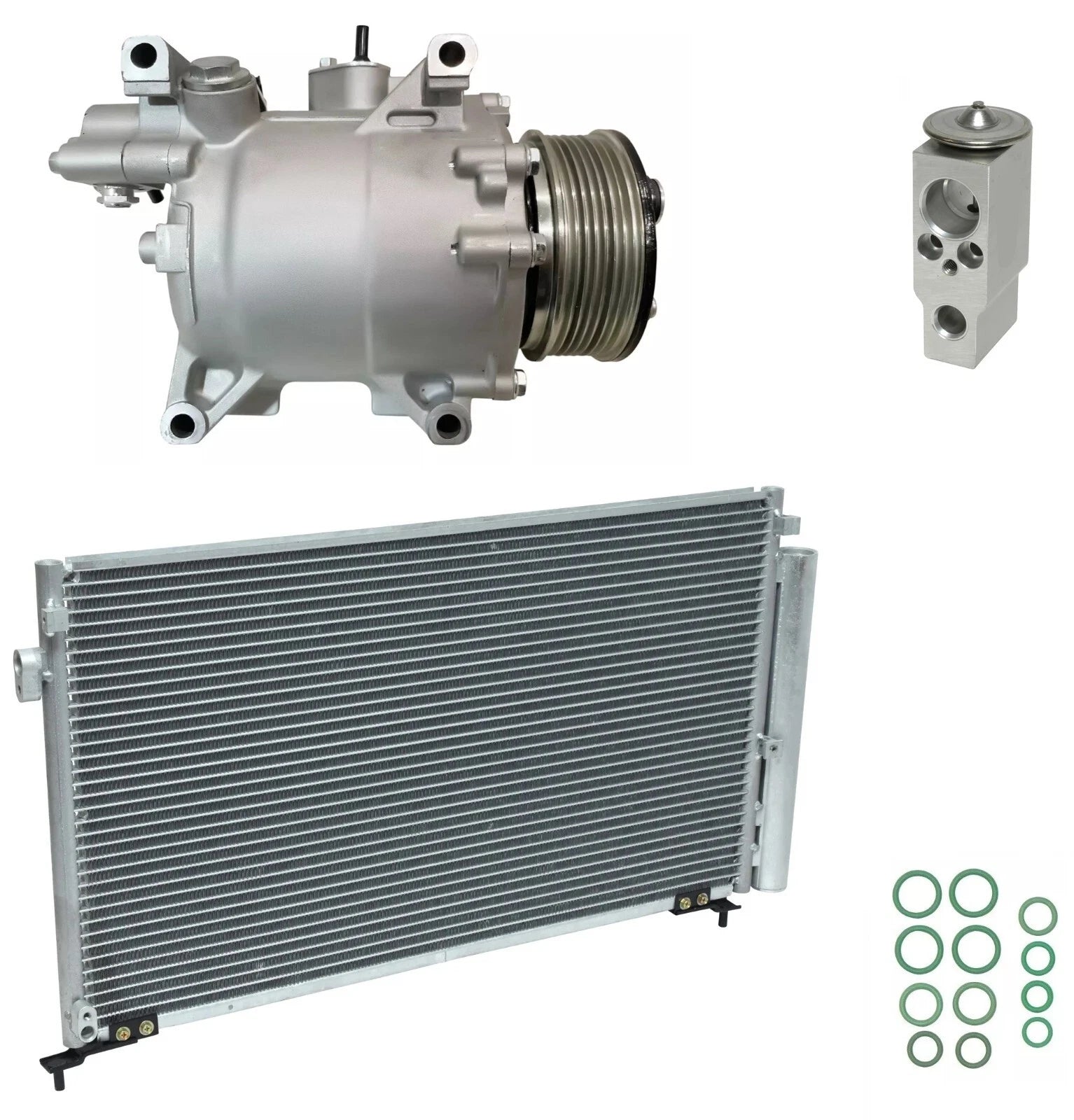 A C Compressor Kit with Condenser for Honda Civic Coupe 2.0L (2009–2011)