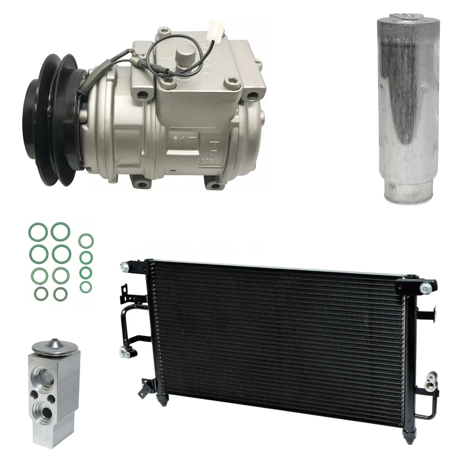 AC Compressor Kit With Condenser Replacement for Toyota Land Cruiser (1993–1998)