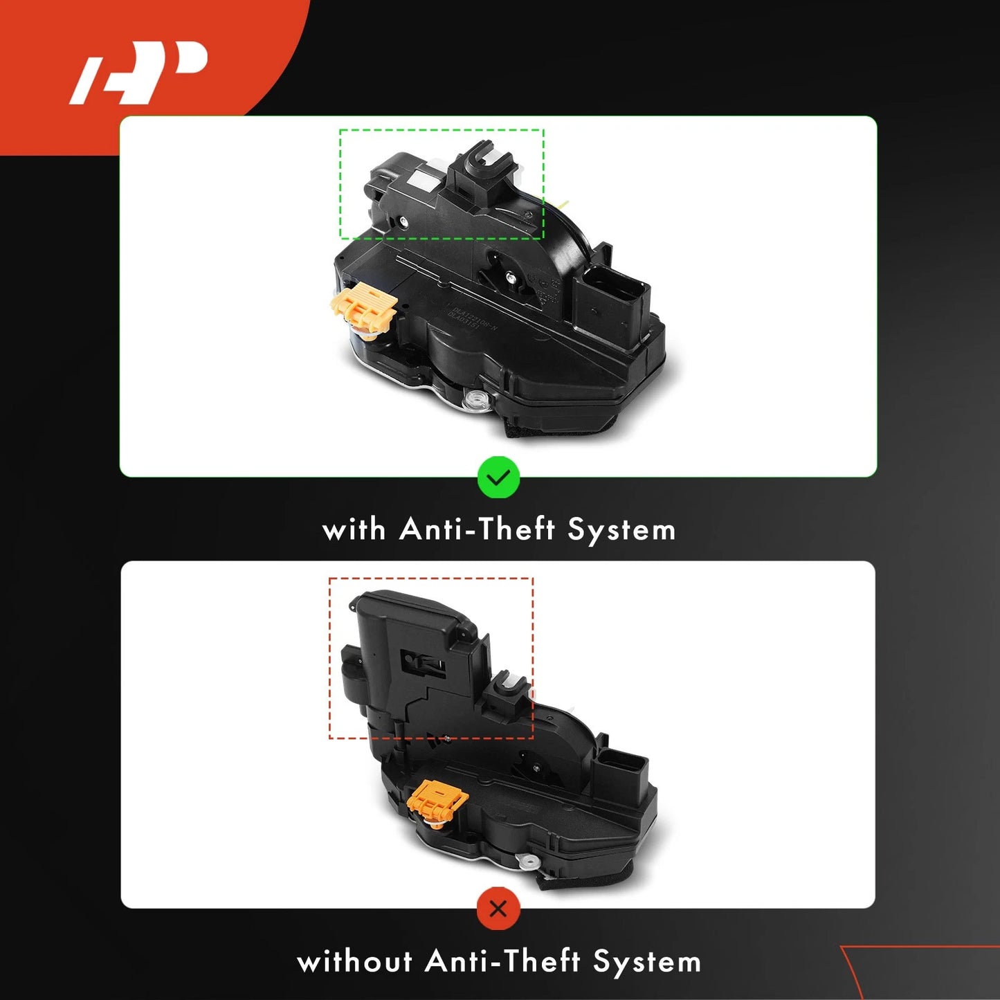 2X Front Door Lock Actuator for Cadillac SRX (2010–2016) Chevy Volt (2011–2015)