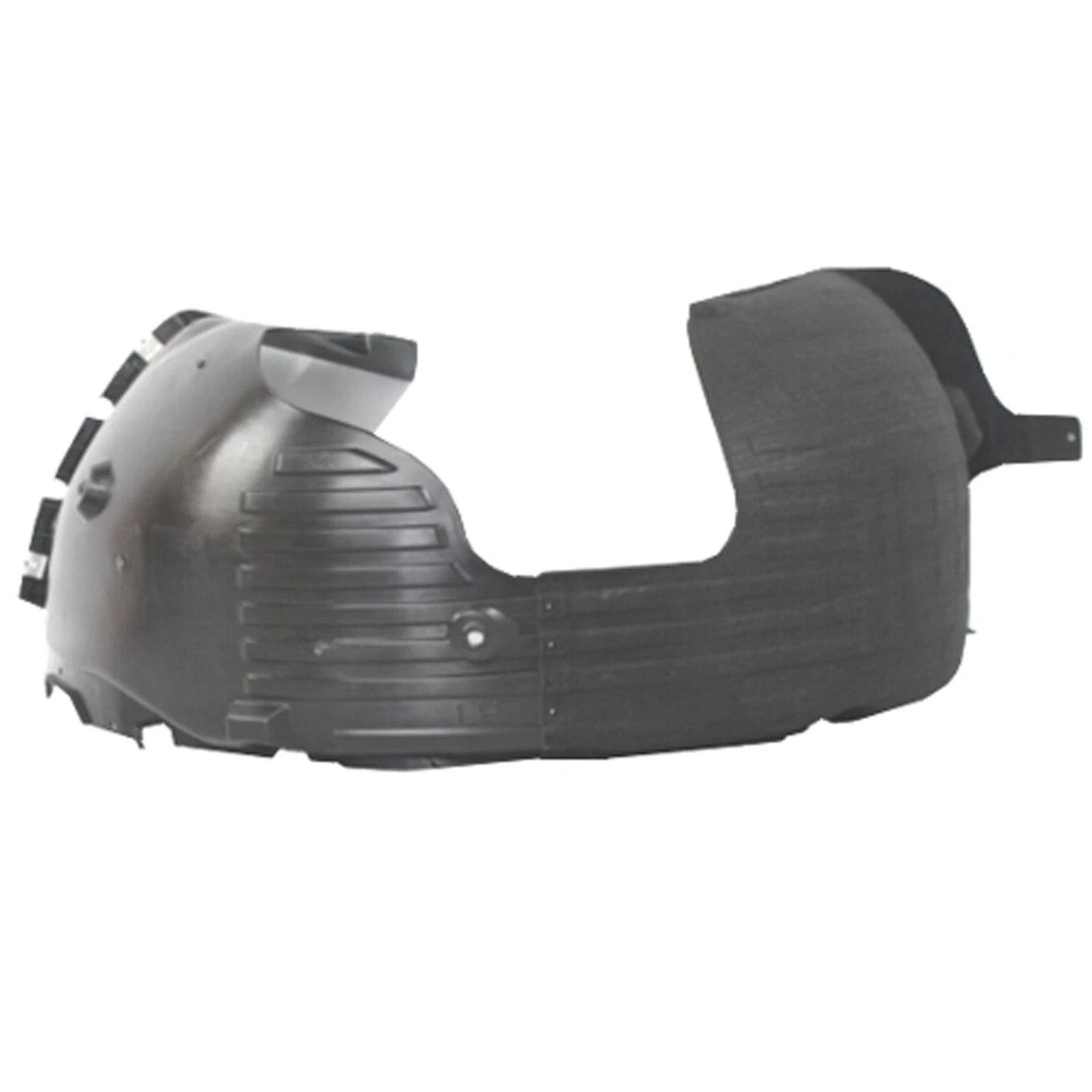 Replacement Polypropylene/PET Plastic Driver Side Front Fender Liner w/Chrome