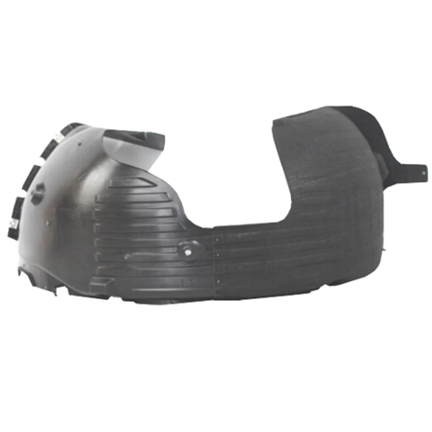 Replacement Polypropylene/PET Plastic Driver Side Front Fender Liner w/Chrome