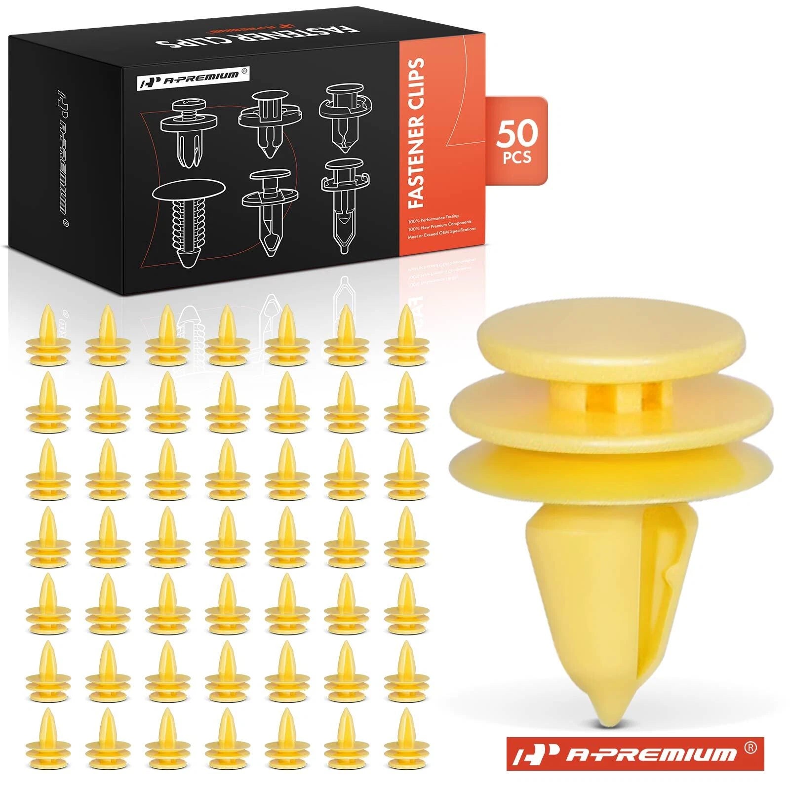 50Pcs Nylon Rocker Panel Moulding Clips for Chevrolet