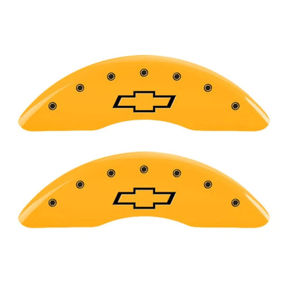 Caliper Covers Set of 4 Engraved Bowtie for 20-24 Chevy Silverado 3500
