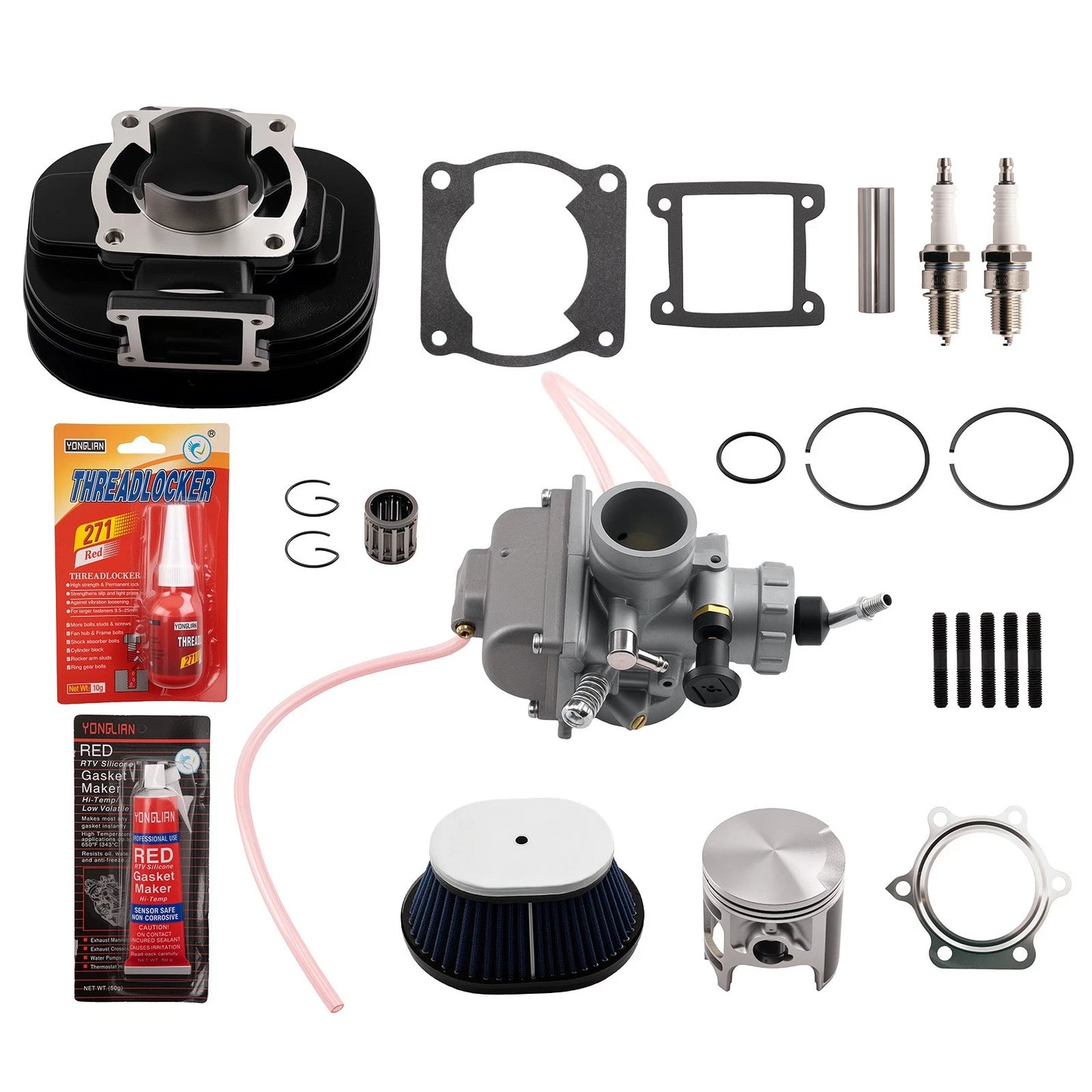 Cylinder Piston Carburetor Gasket Kit for Yamaha Blaster 200 (1988–2006)