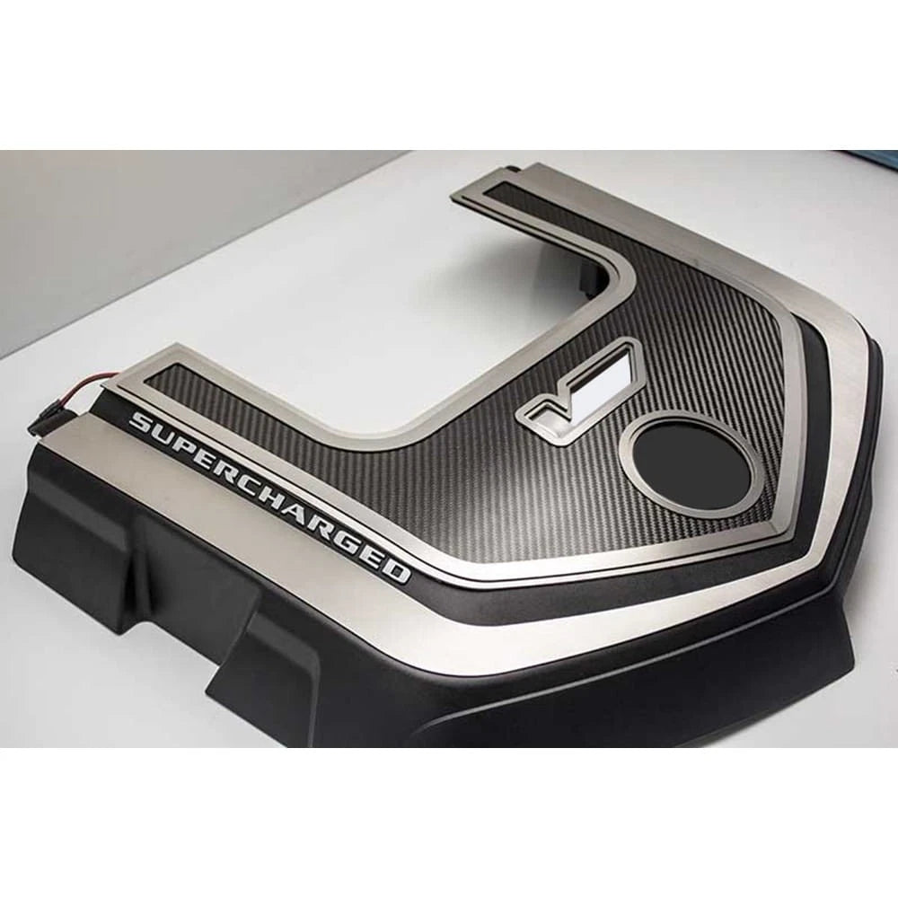 Engine Shroud Trim Kit with Red LED and Carbon Fiber Inlay for CTS-V (2006–2015)