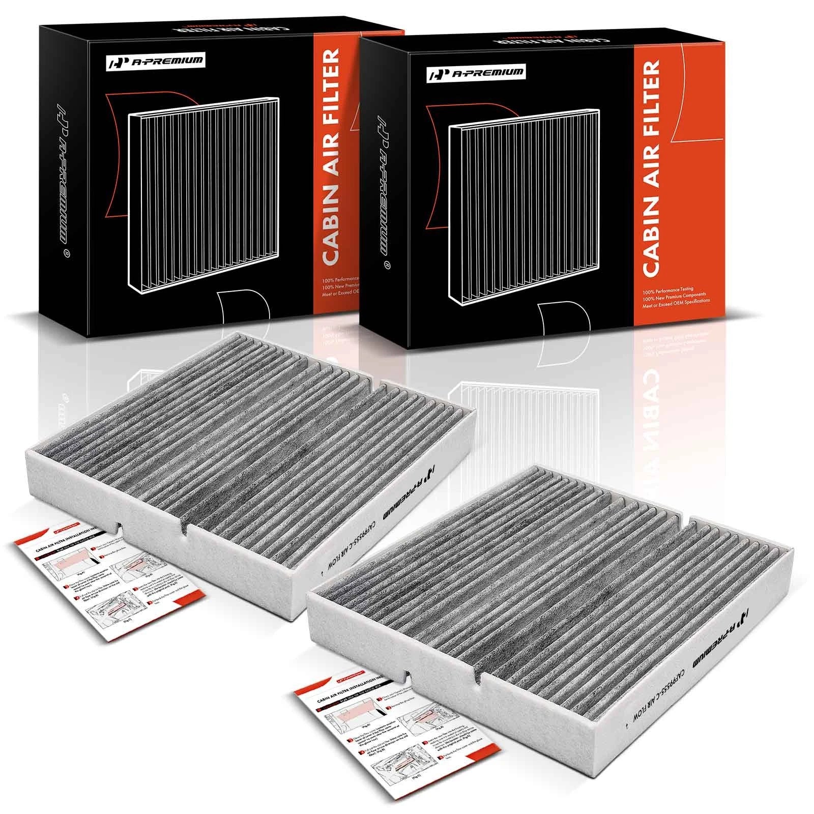 2X Activated Carbon Cabin Air Filter for Mercedes-Benz CLA35 AMG (2020–2023)