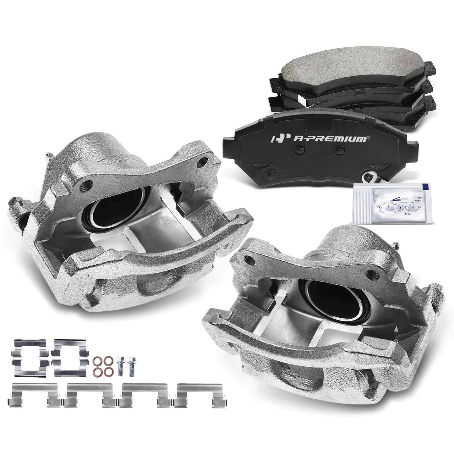 6X Front Brake Caliper & Ceramic Brake Pad for Chevrolet Impala (2000–2020)
