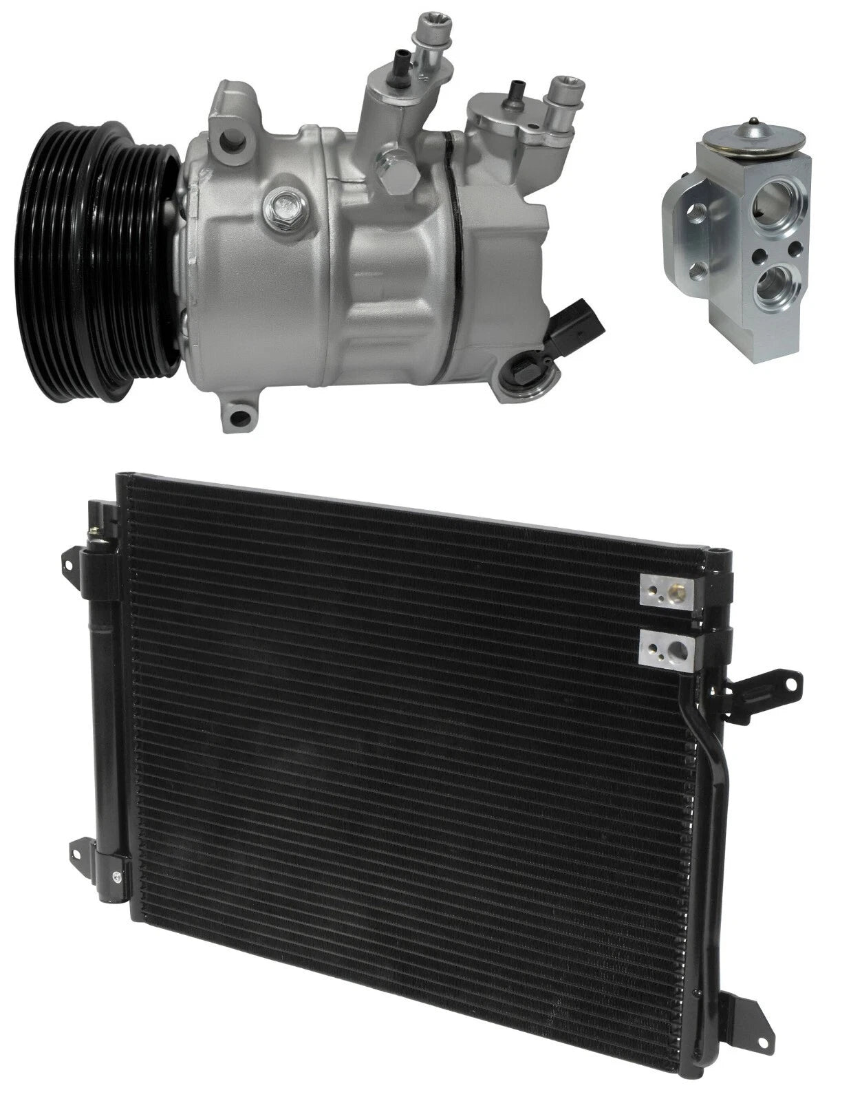 AC Compressor Kit With Condenser for Volkswagen Jetta 2.5L (2011–2018)