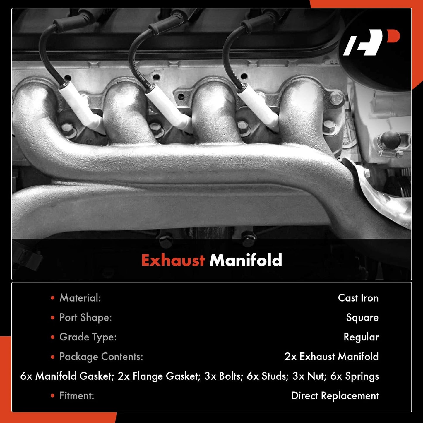 2X Exhaust Manifold for Chevrolet S10 Blazer (1991–1994)