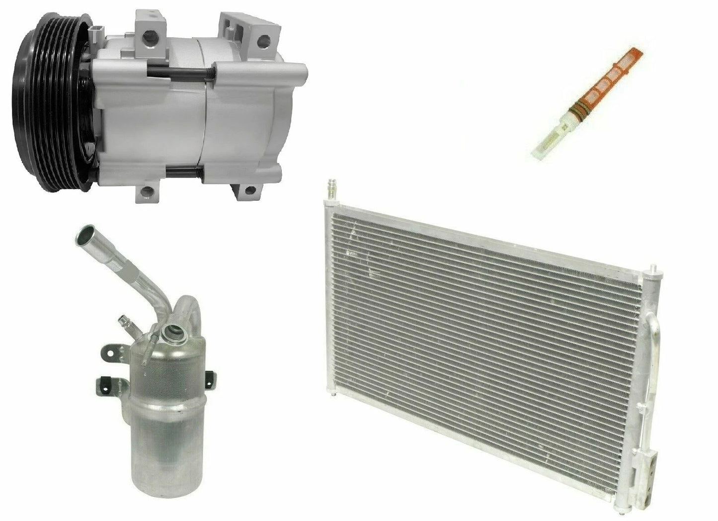 A C Compressor Kit with Condenser for Ford Focus 2.0L (2000–2002)