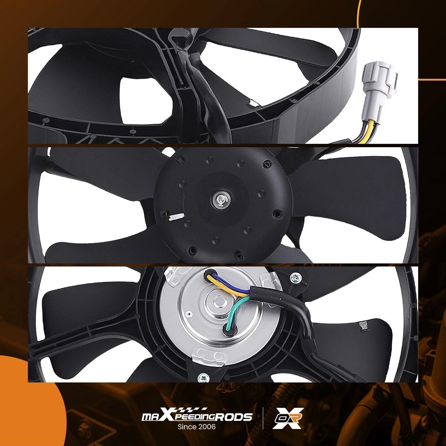 A/C Radiator Condenser Cooling Fan for Nissan Pathfinder Xterra (2005–2007)