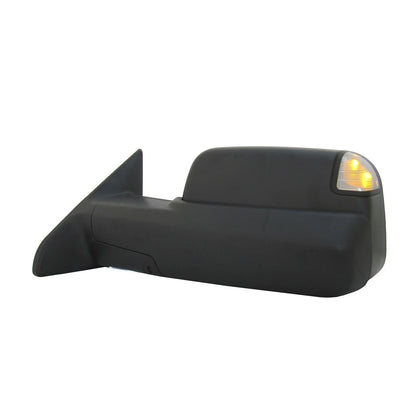Replacement Textured Driver Side Door Mirror w/Power Folding w/Memory