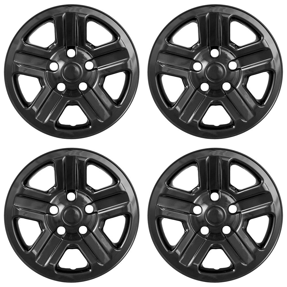 16" Gloss Black Wheel Skins for 2007-2017 Jeep Wrangler - UQSK0120