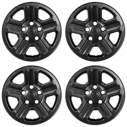 16" Gloss Black Wheel Skins for 2007-2017 Jeep Wrangler - UQSK0120