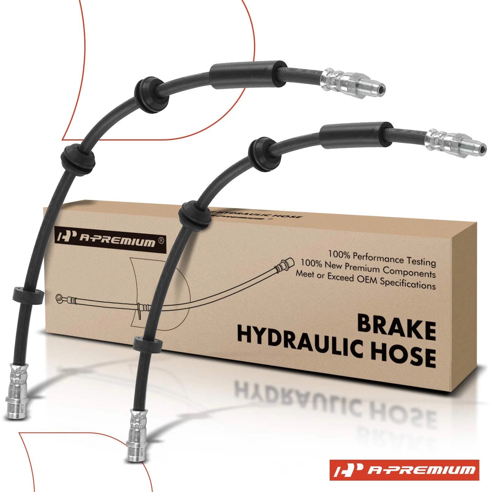 2X Front Brake Hydraulic Hose for Mercedes-Benz C400 (2015)