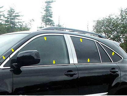 14p Luxury FX Chrome Window Package (w/o Posts) for 2004-2009 Lexus RX 330