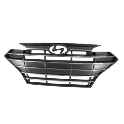 Front Grille Replacement Black Chrome ABS for 2019–2020 Hyundai Elantra