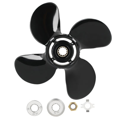 4-Blade Aluminum Boat Propeller for Mercury 40–70HP (2004–2020)