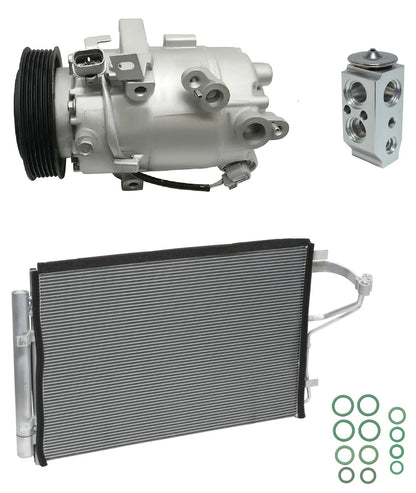 AC Compressor Kit with Condenser for Kia Forte 1.8L (2014–2018)
