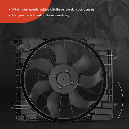 Cooling Fan Assembly with Brushless Motor for Mercedes-Benz GLE350 GLS450 (2016–2021)