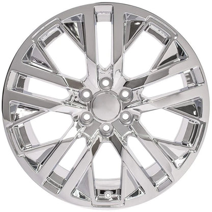 Chrome Wheel 22 Inch OEM Replacement for 2002-2013 Chevy Avalanche 1500