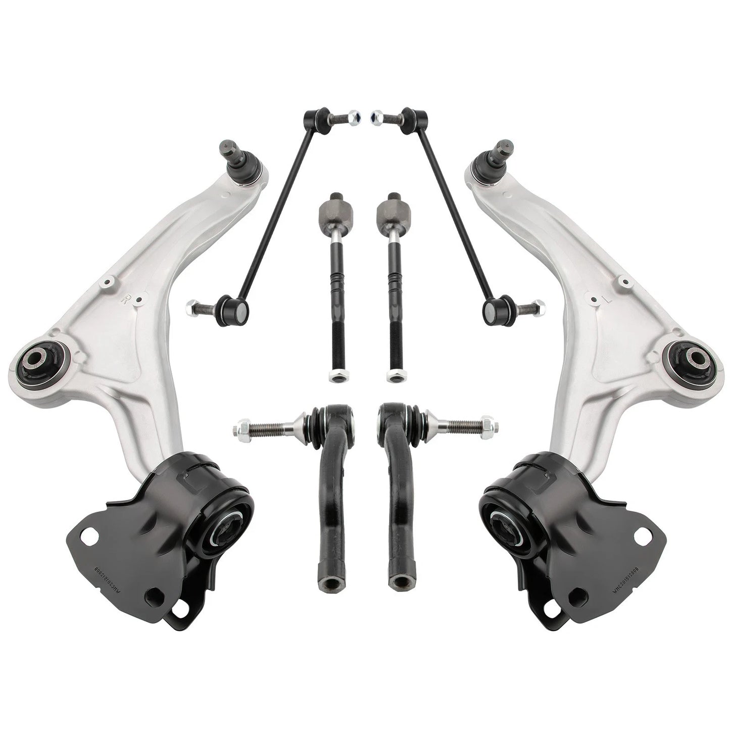 8x Front Lower Control Arms with Ball Joint Sway Bar for Ford Fusion (2013–2017)