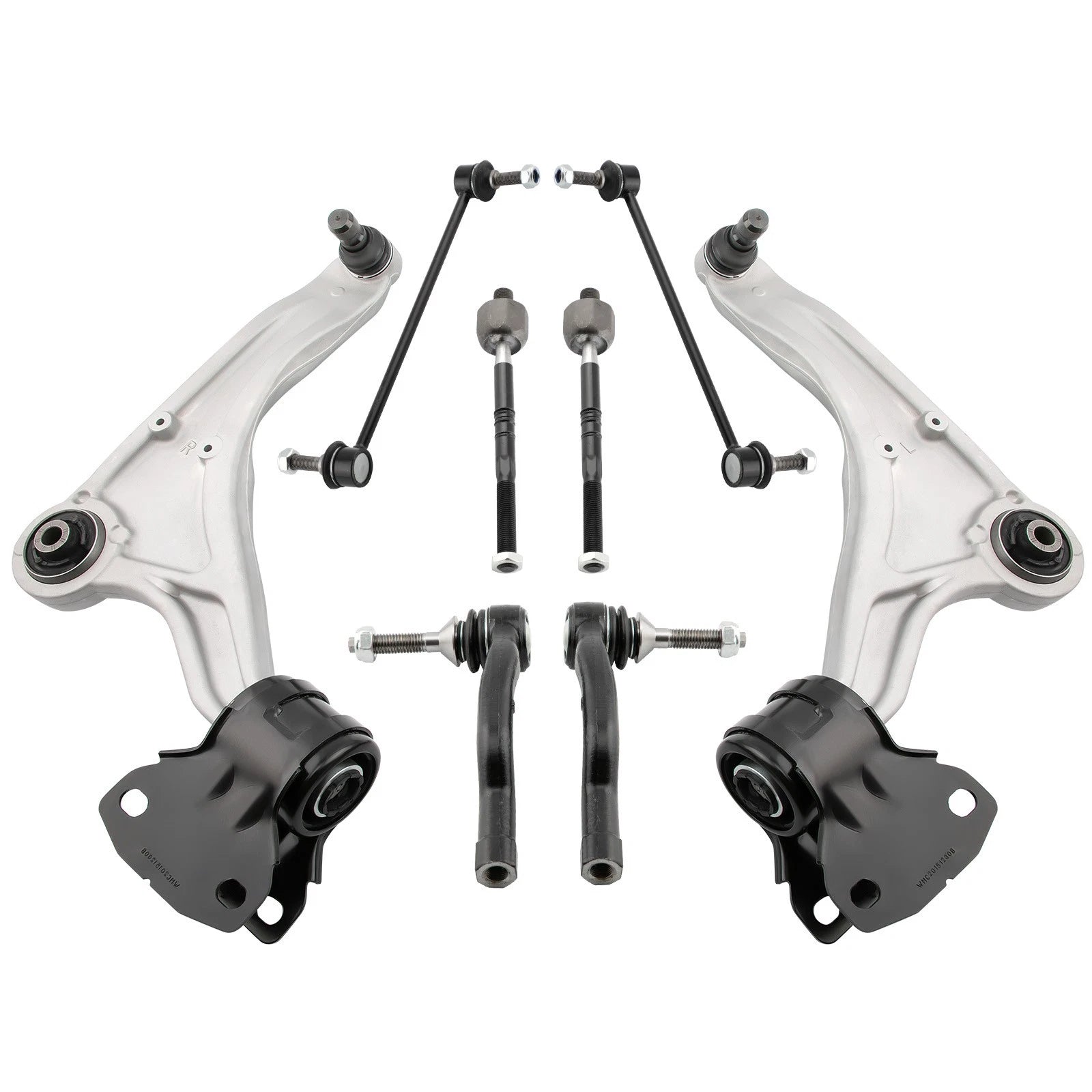 8x Front Lower Control Arms with Ball Joint Sway Bar for Ford Fusion (2013–2017)
