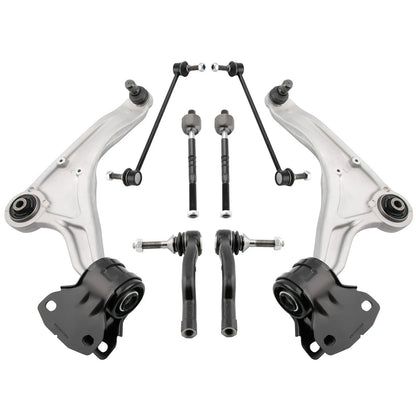 8x Front Lower Control Arms with Ball Joint Sway Bar for Ford Fusion (2013–2017)