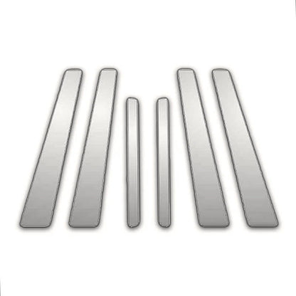 Chrome Pillar Post Covers 6 Piece for Mazda Protege (2000–2003)