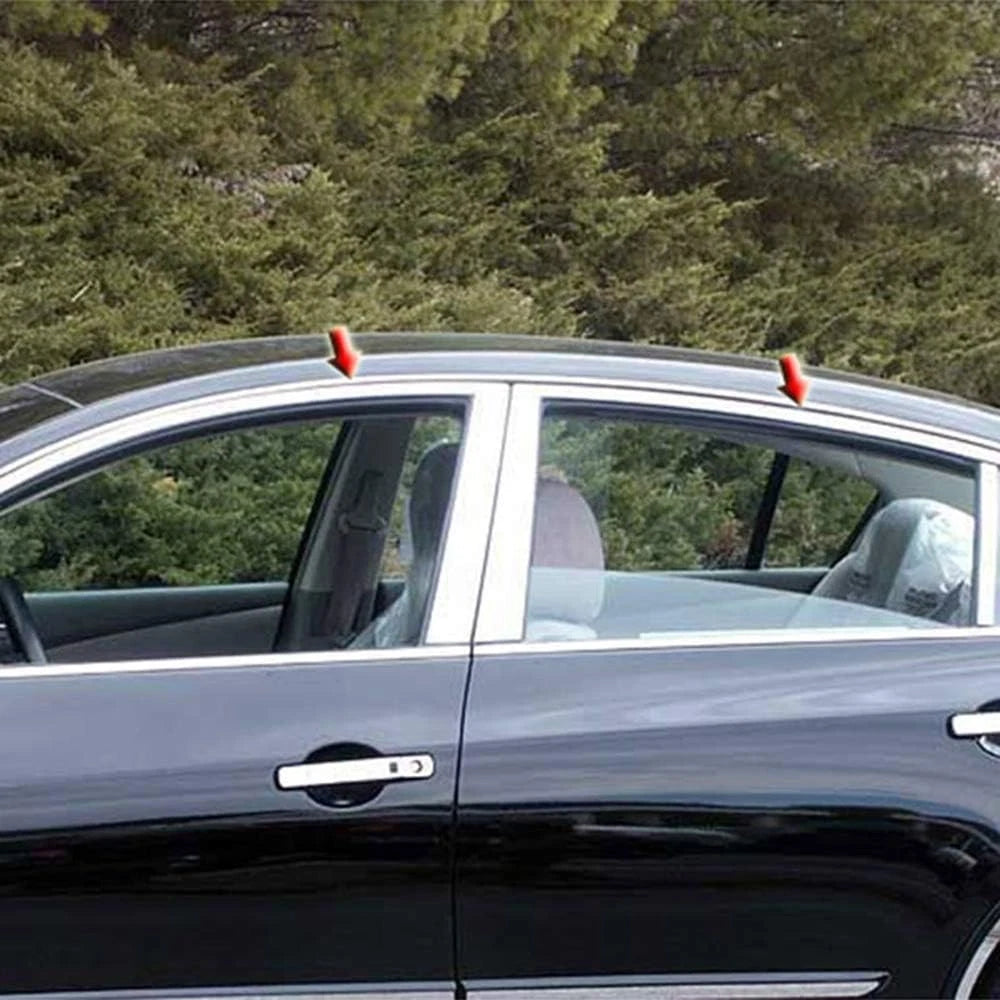 4pc Luxury FX Stainless Steel Window Package w/o Posts for Nissan Altima (2007–2010)