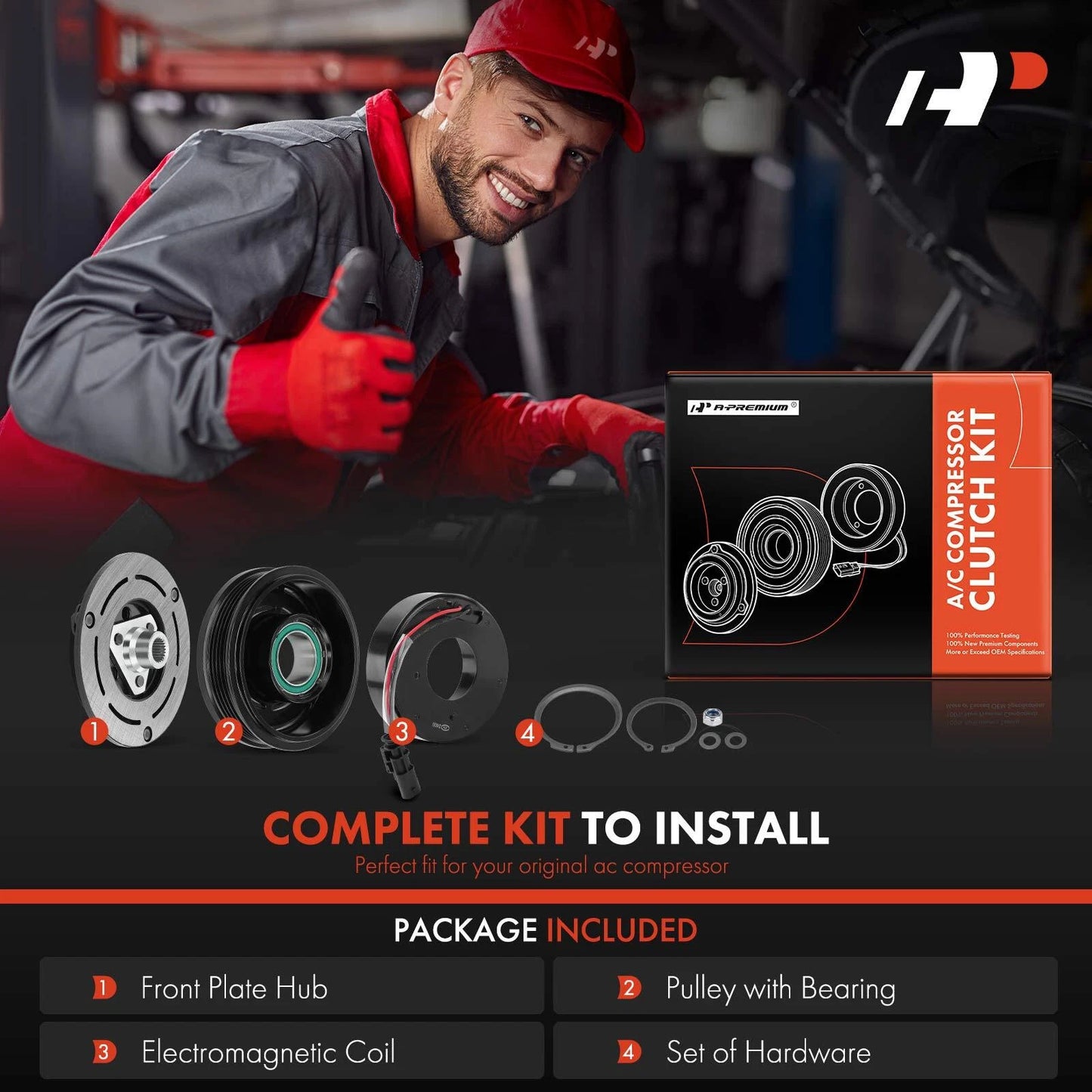 A/C Compressor Clutch Kit for Chevy Cruze (2015–2019)