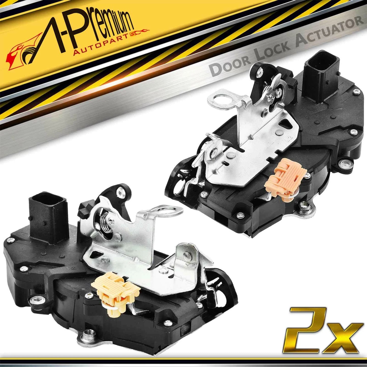 2X Front Door Lock Actuator for Chevrolet Silverado 1500 (2007–2013)