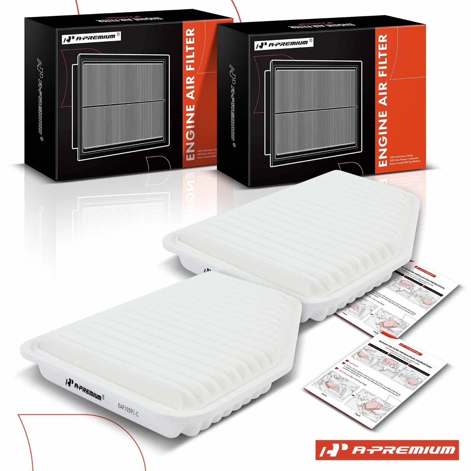 2X Engine Air Filter for Chevy Caprice (2011–2017) & Pontiac G8 (2008–2009)