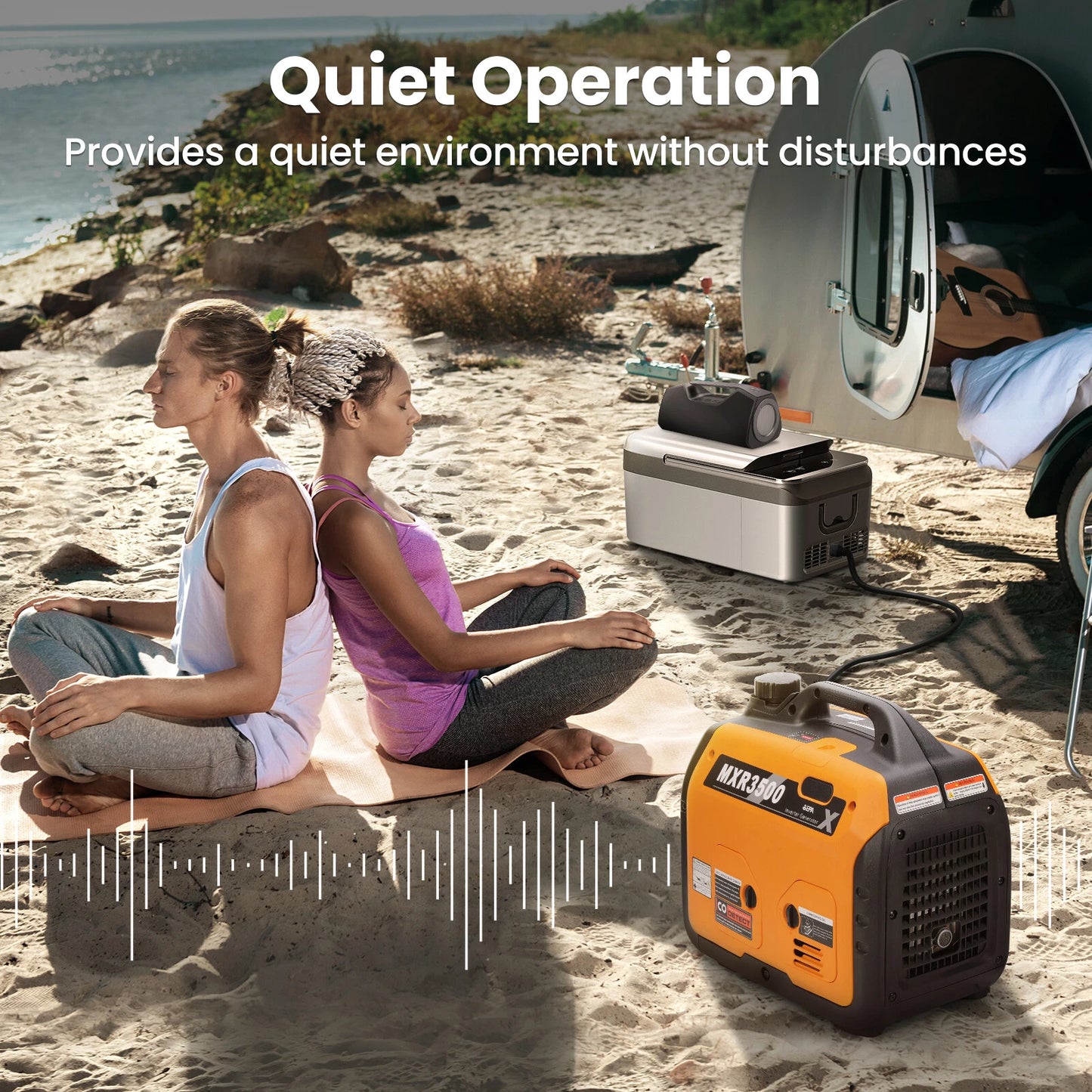 3500-Watt Portable Inverter Generator for Home Backup (58 dB, Gas)