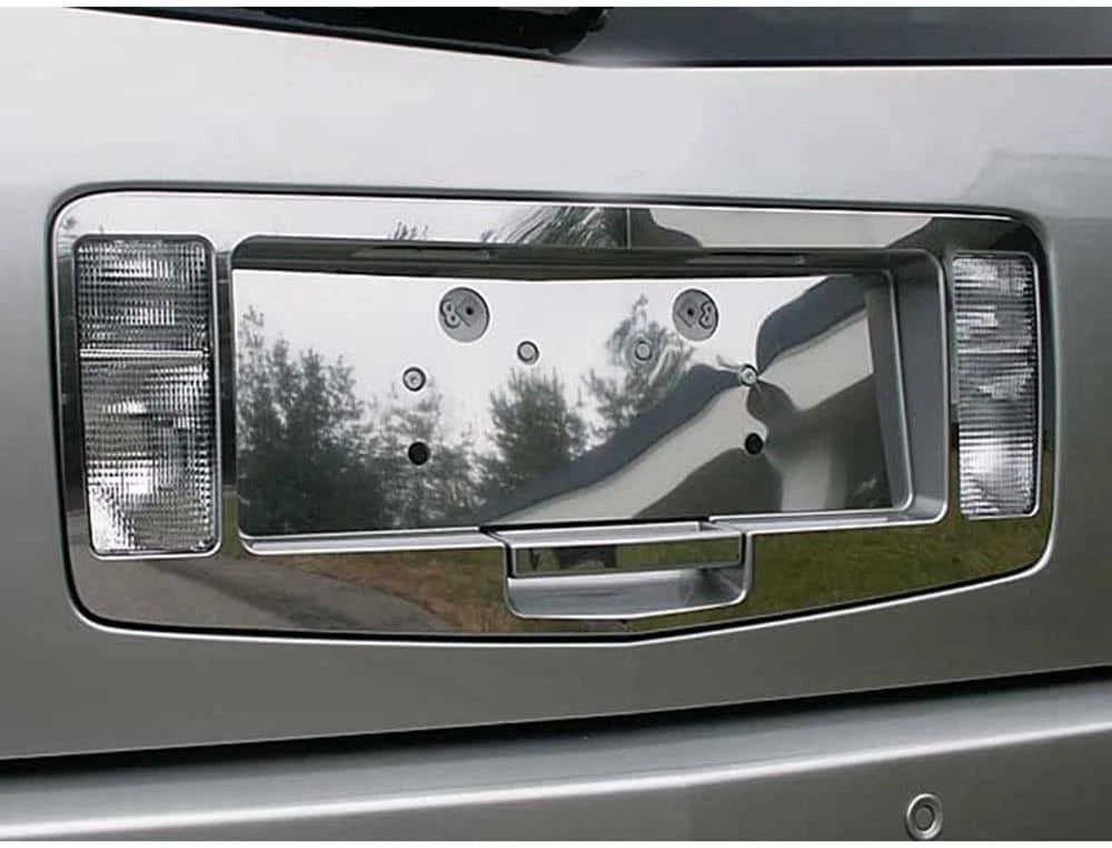 3pc. Luxury FX Chrome License Surround for 2004-2009 Cadillac SRX