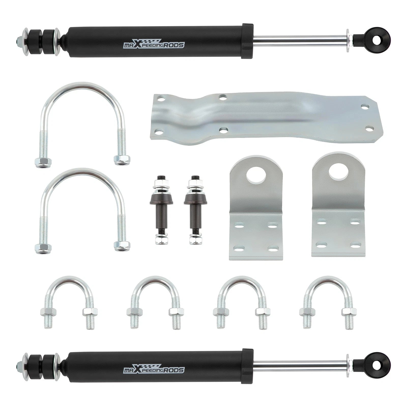 Dual Steering Stabilizer with Hardware for Dodge Ram 1500 4WD (1994–1999)