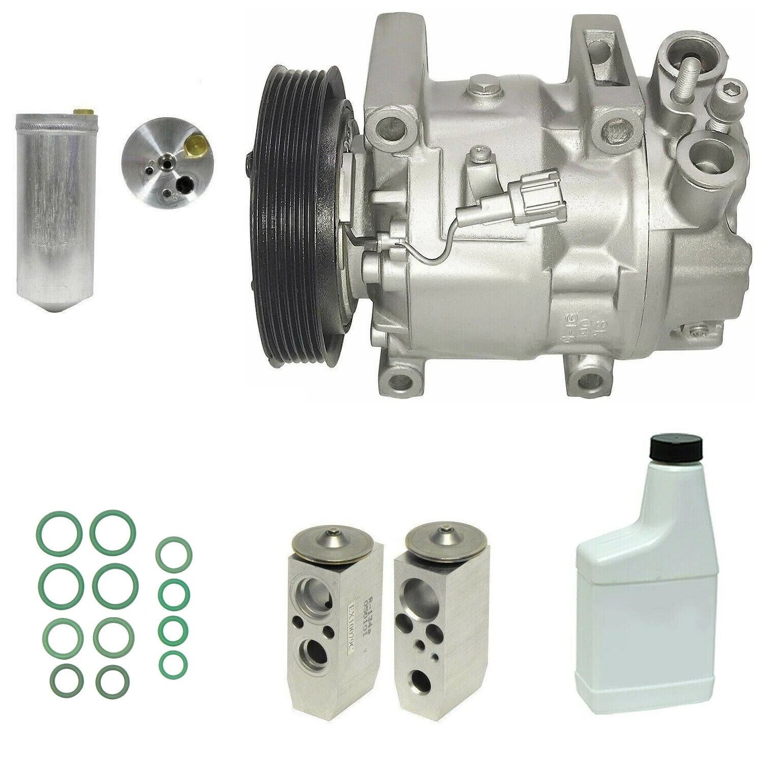 AC Compressor Kit with Valve Replacement for Ford FG Falcon (2010–2014)
