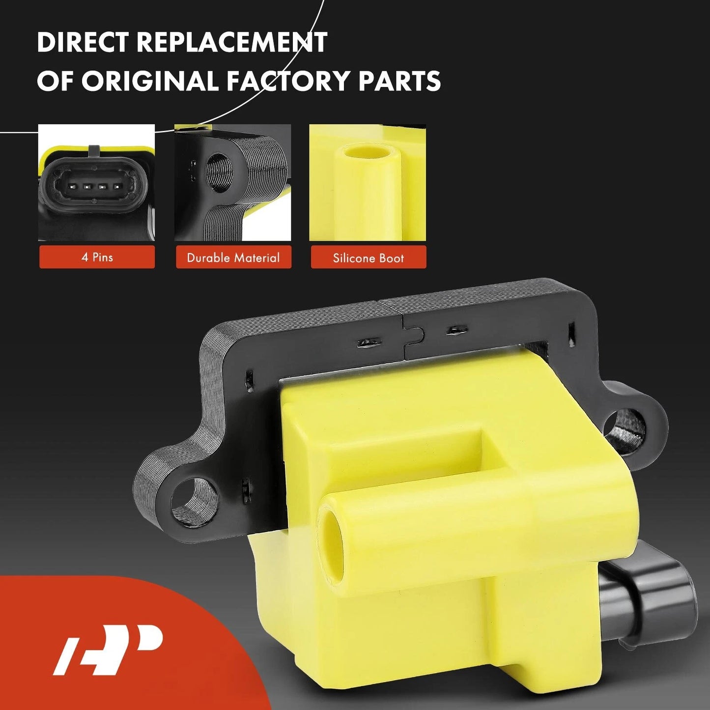 8X Ignition Coil & Iridium Spark Plug for Chevy Silverado (2007–2019)