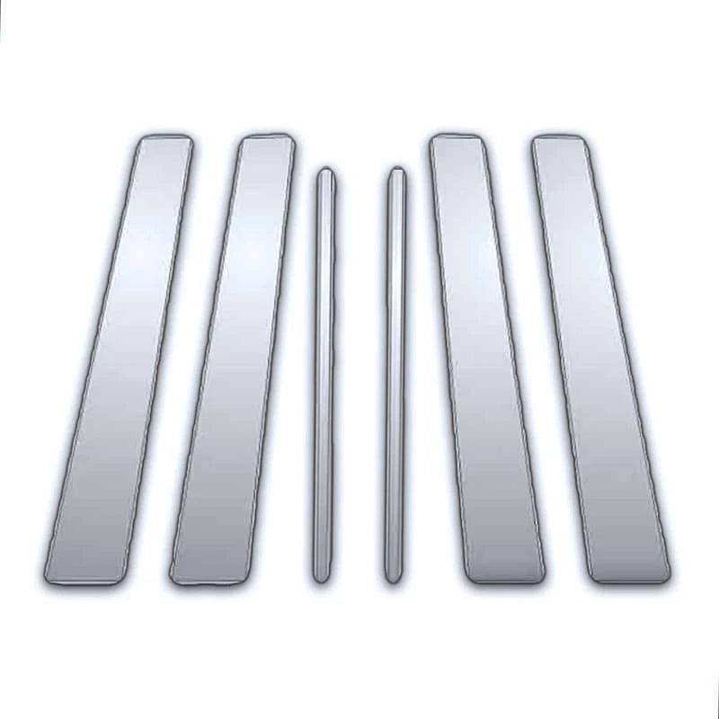 6Pc Chrome Pillar Post Covers Upgrade for Lexus HS (2010–2017)