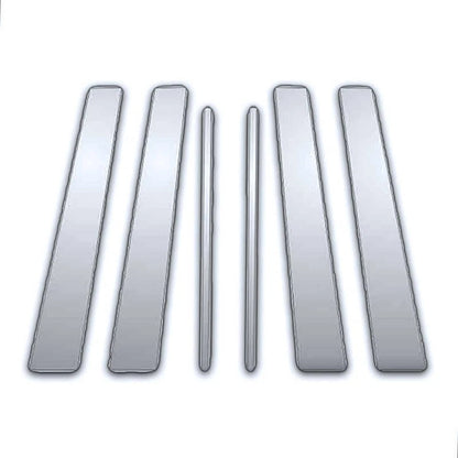 6Pc Chrome Pillar Post Covers Upgrade for Lexus HS (2010–2017)