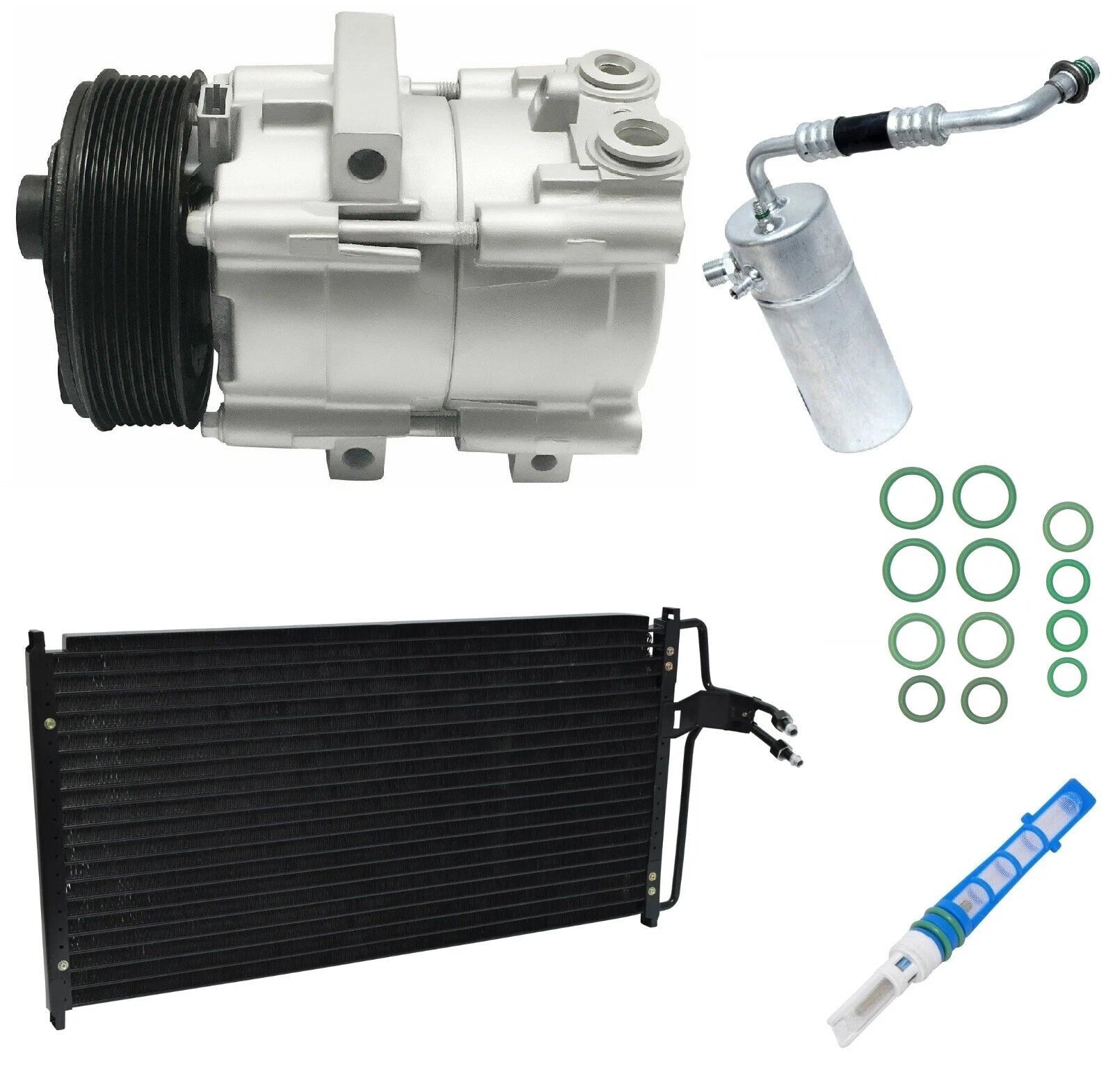 AC Compressor Kit With Condenser for Ford F-150 5.4L (1998–2003)