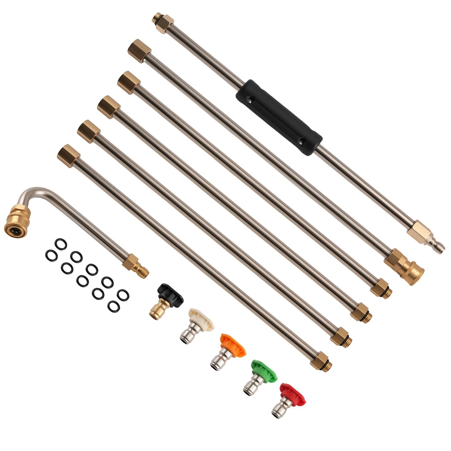 4000 PSI 15 in Pressure Washer Extension Wand for Stainless Steel Brass (6)