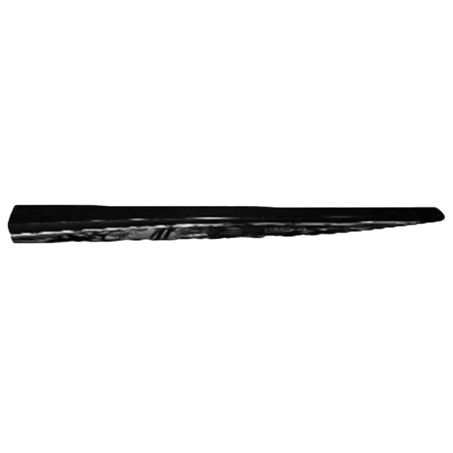 Replacement Black Textured Front Driver Side Lower Door Molding w/Chrome Molding