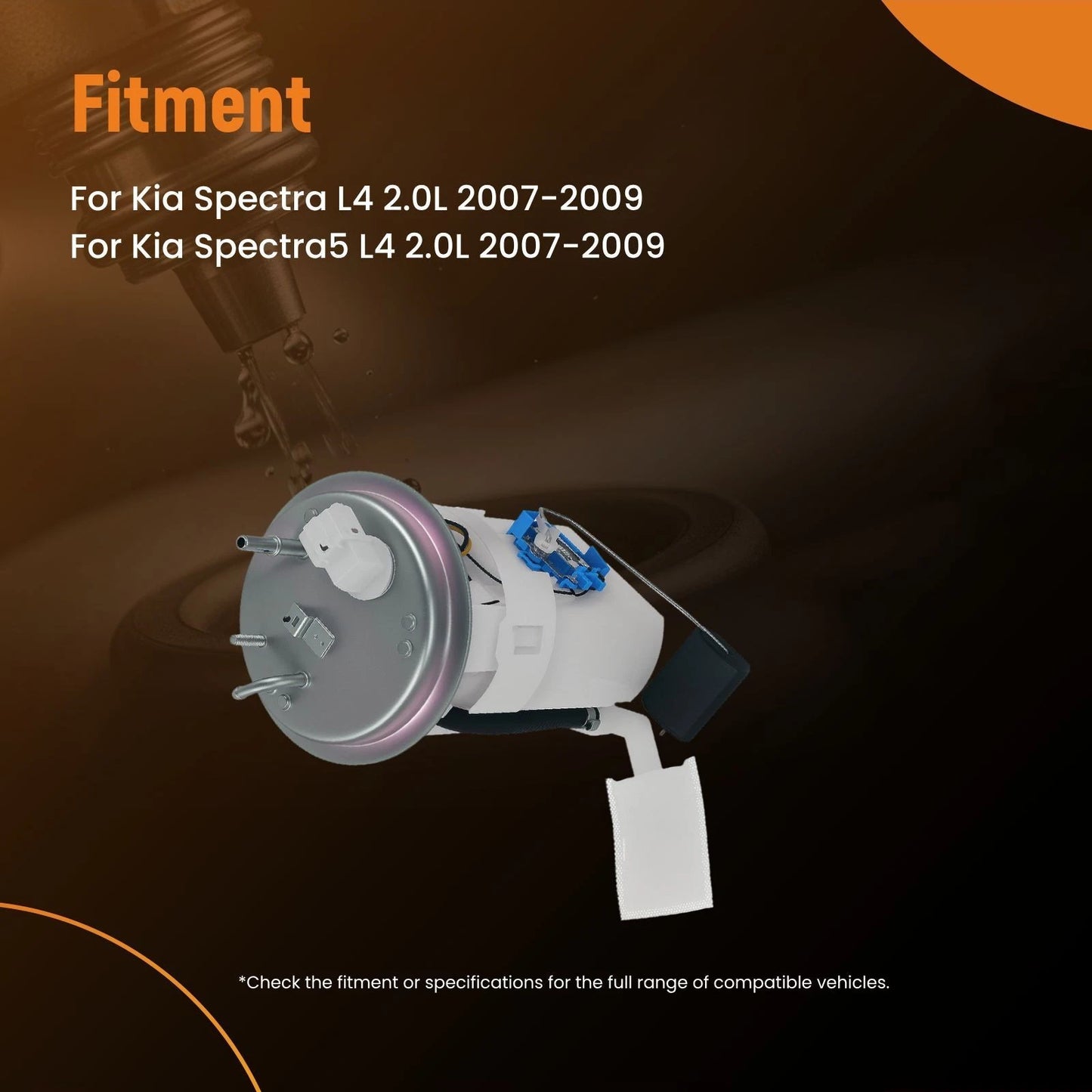 Electric Fuel Pump Assembly for Kia Spectra 2007–2009 (2.0L L4)