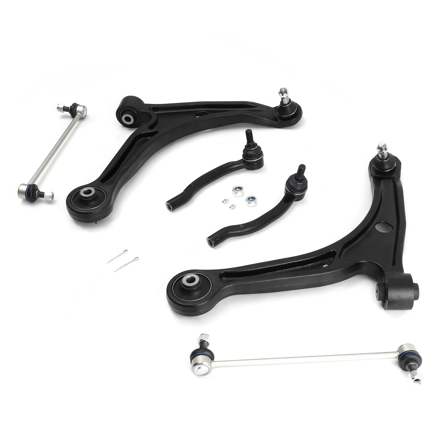 Front Lower Control Arms Sway Bar Links Tie Rods for Honda Pilot (2006–2008)