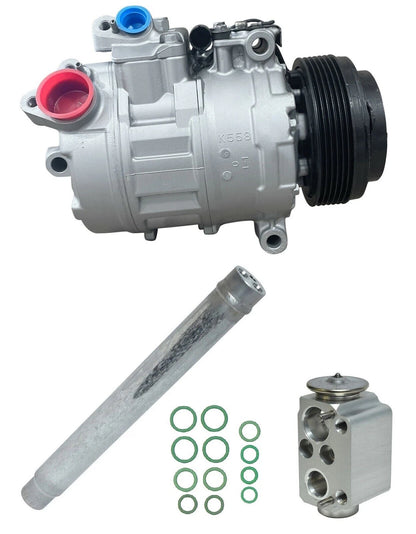 AC Compressor Kit Replacement for BMW 328i xDrive EF11 6 Groove Pulley (2013)