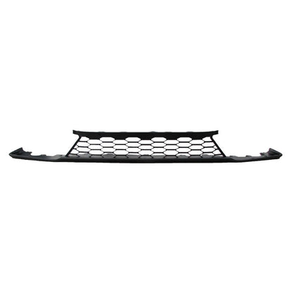 Replacement Black Matte Front Bumper Cover Grille w/Integral Spoiler
