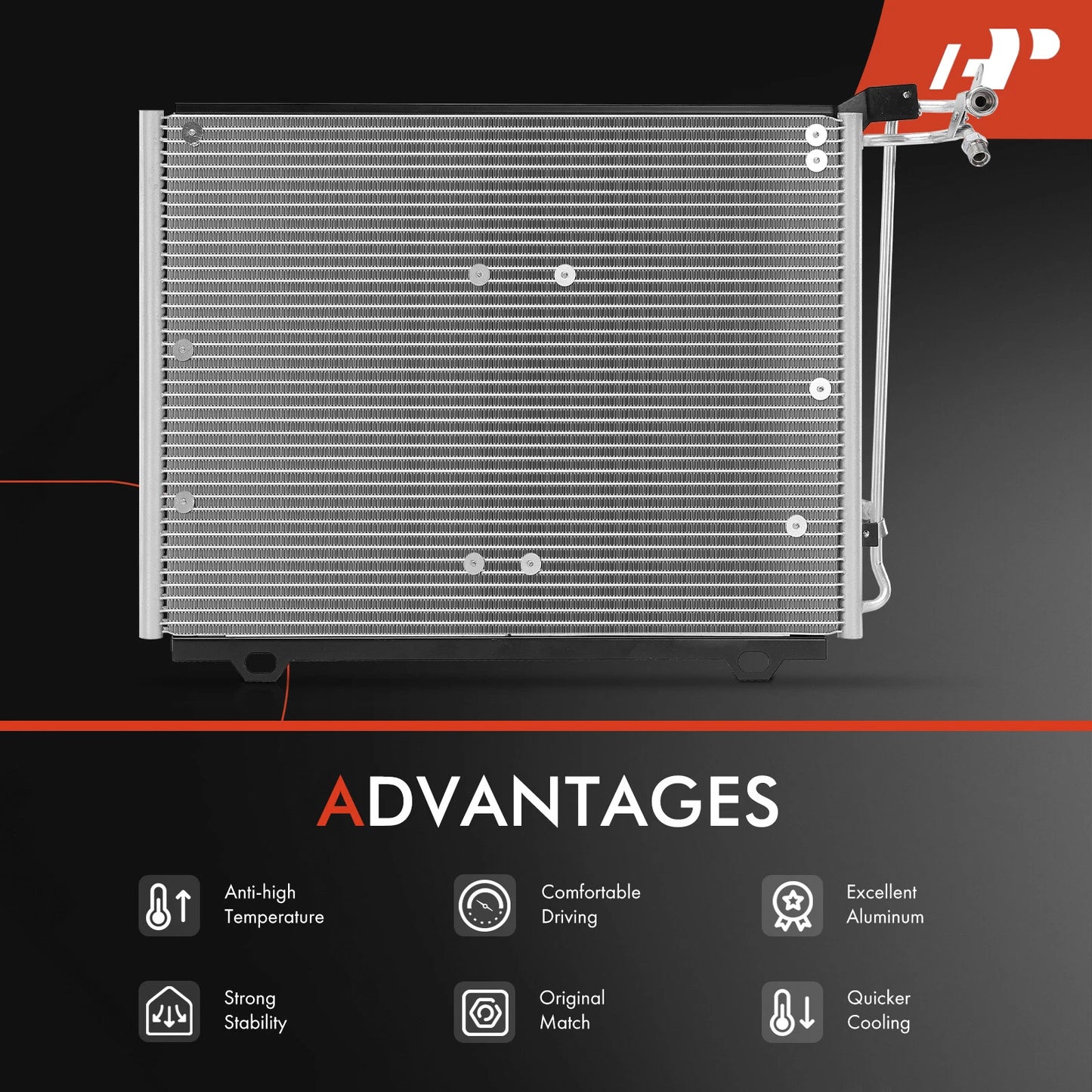 A/C Condenser for Mercedes-Benz W202 C-Class (1994–2000)